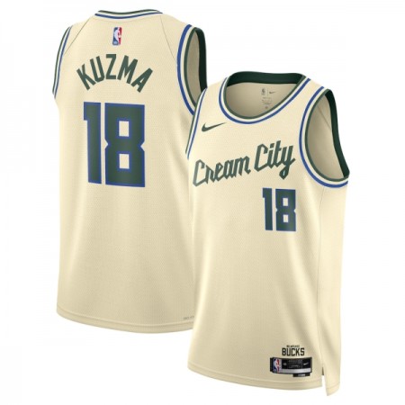 Maillot Homme Milwaukee Bucks Kyle Kuzma 2025-26 Nike City Edition Blanc Swingman Maillot Homme Milwaukee Bucks Kyle Kuzma 2025-26 Nike City Edition Blanc Swingman